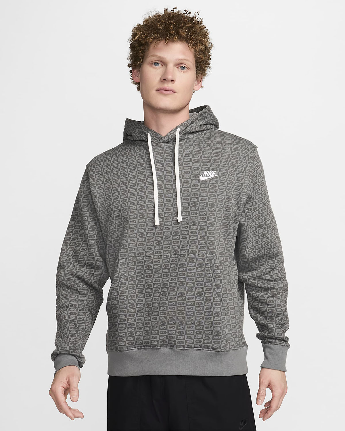 Nike Sportswear Club Fleece Pullover Hoodie Smoke Grey