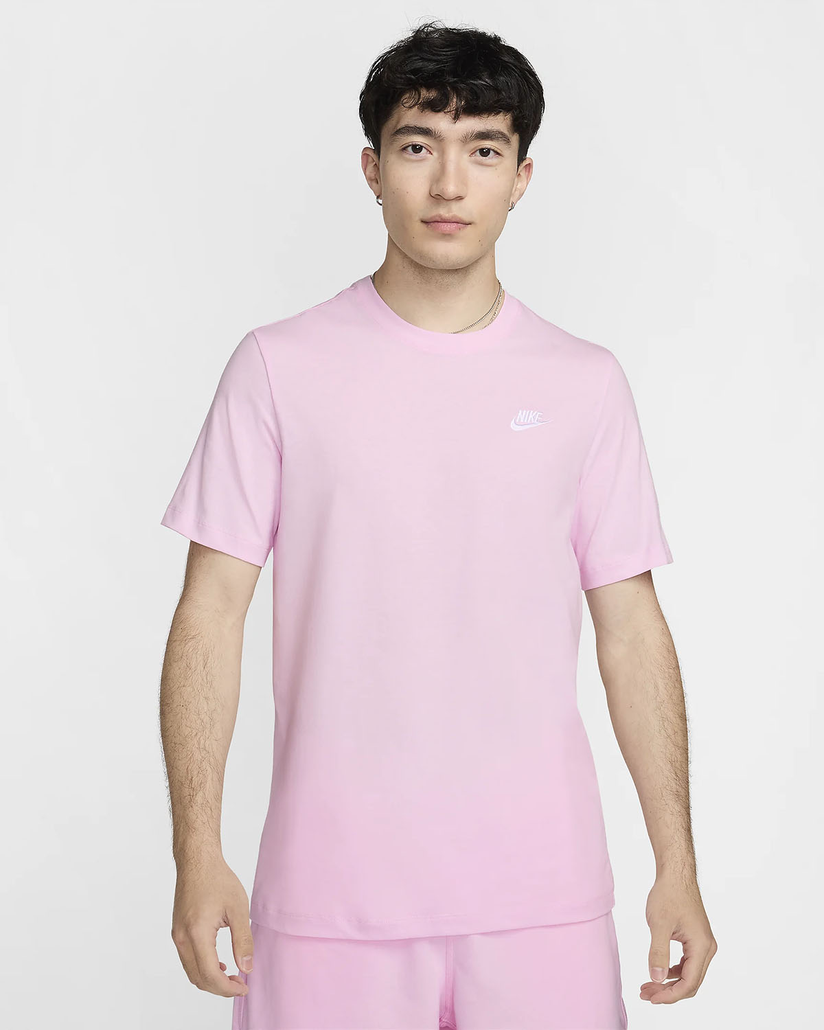 Nike Sportswear Club T Shirt Pink Foam