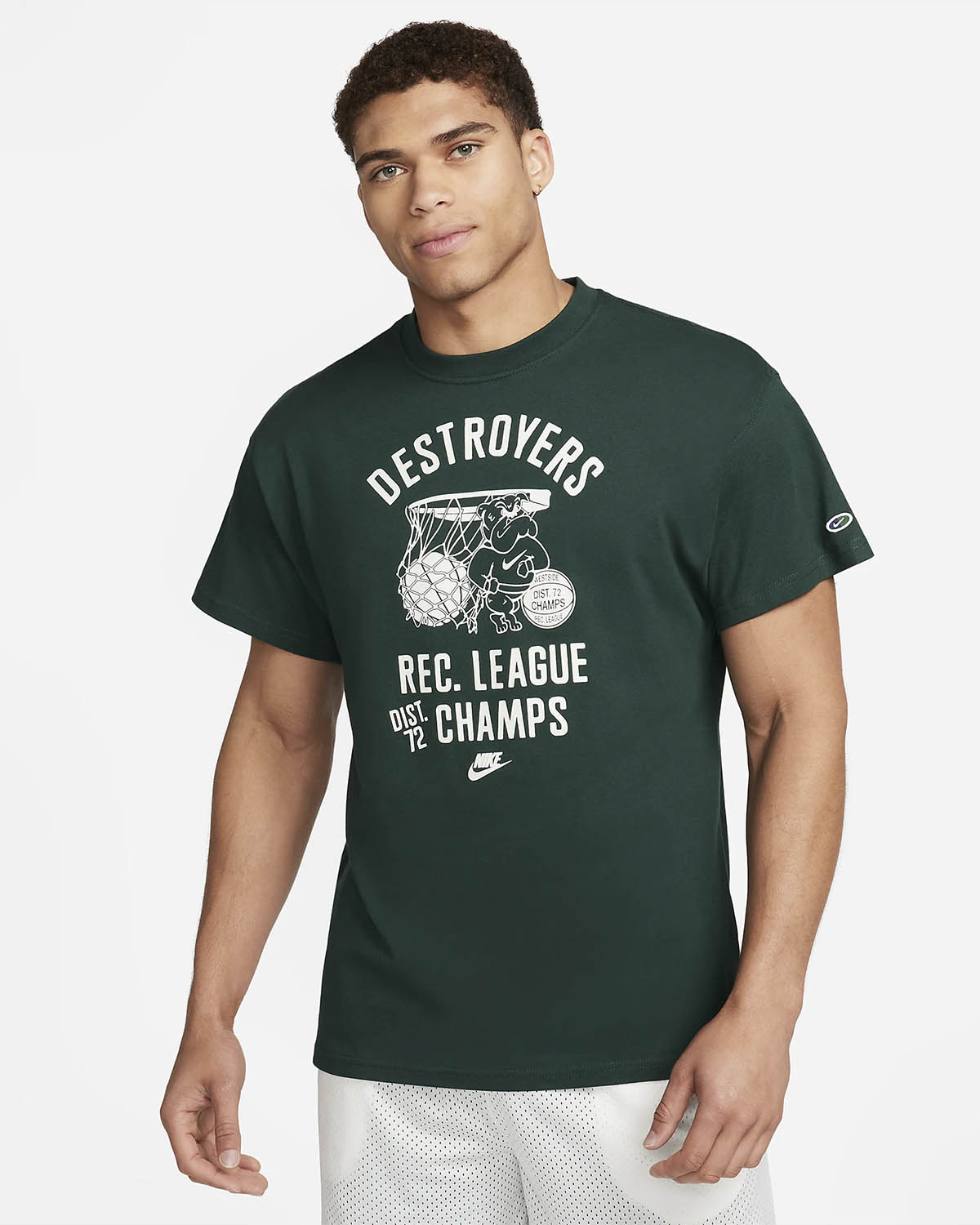 Nike Sportswear Destroyers T Shirt Pro Green