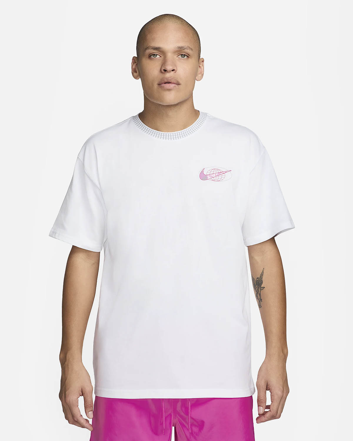 Nike Sportswear Max90 T Shirt White Playful Pink