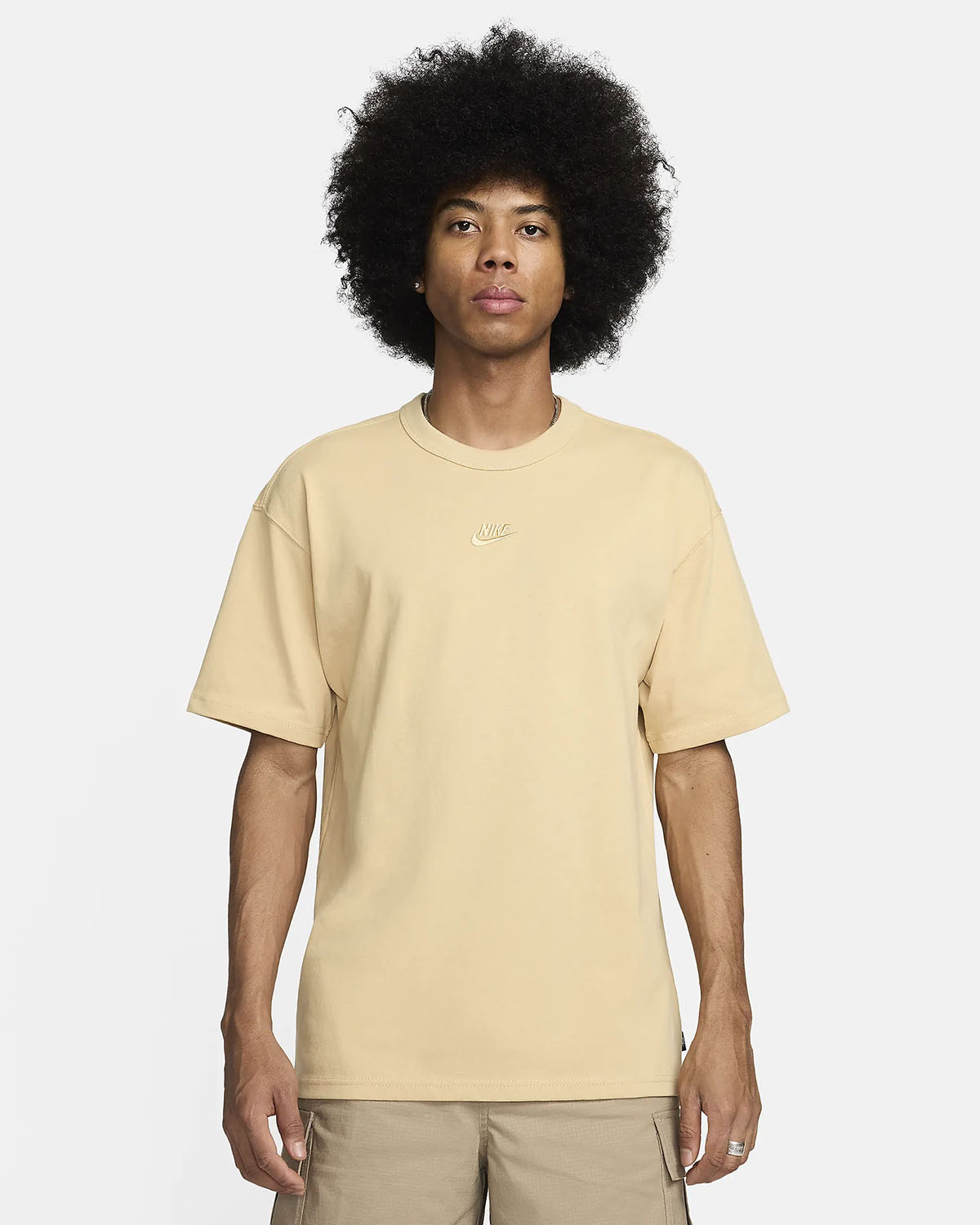 Nike Sportswear Premium Essentials T Shirt Sesame 1