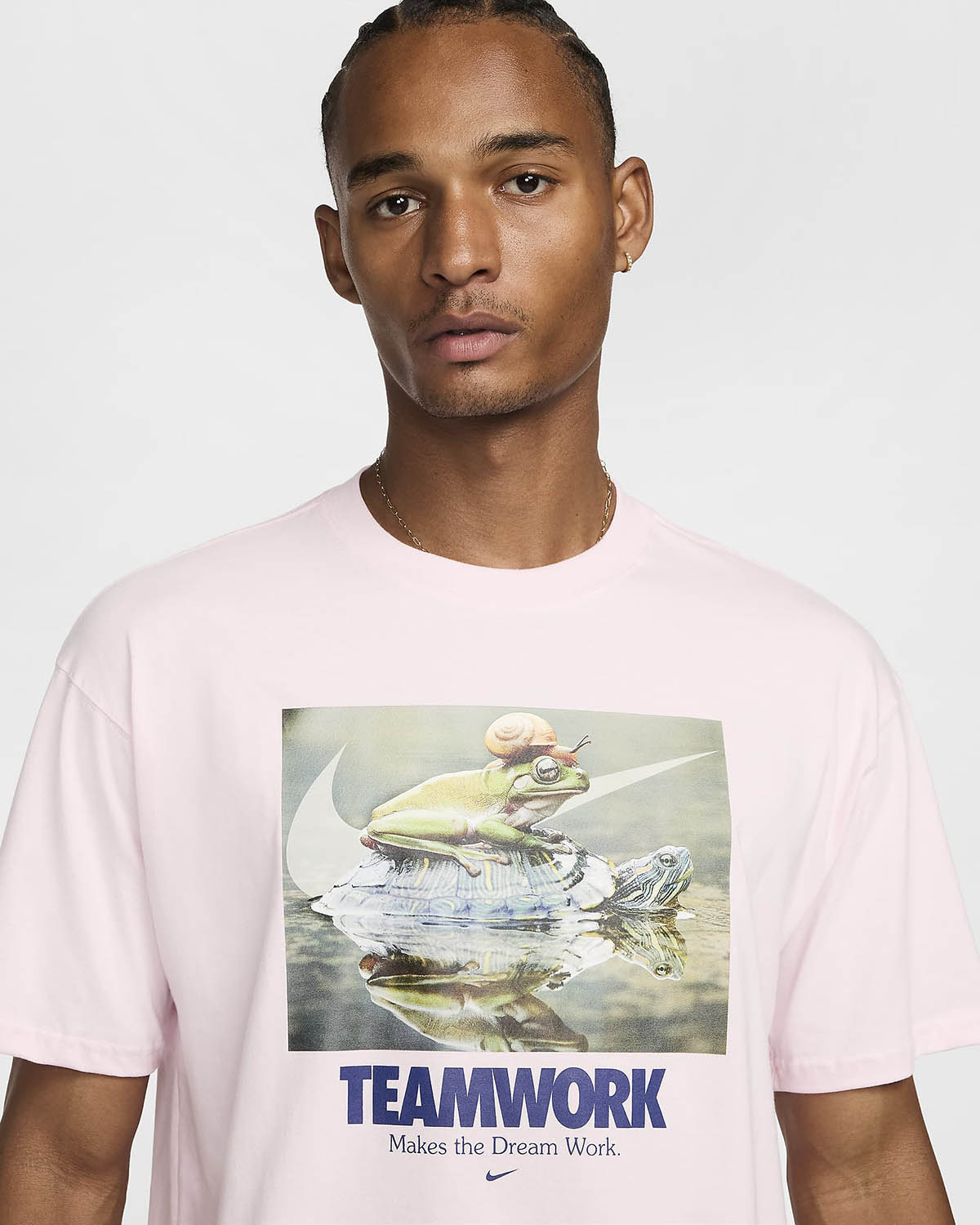 Nike Sportswear Teamwork T Shirt Pink Foam 2