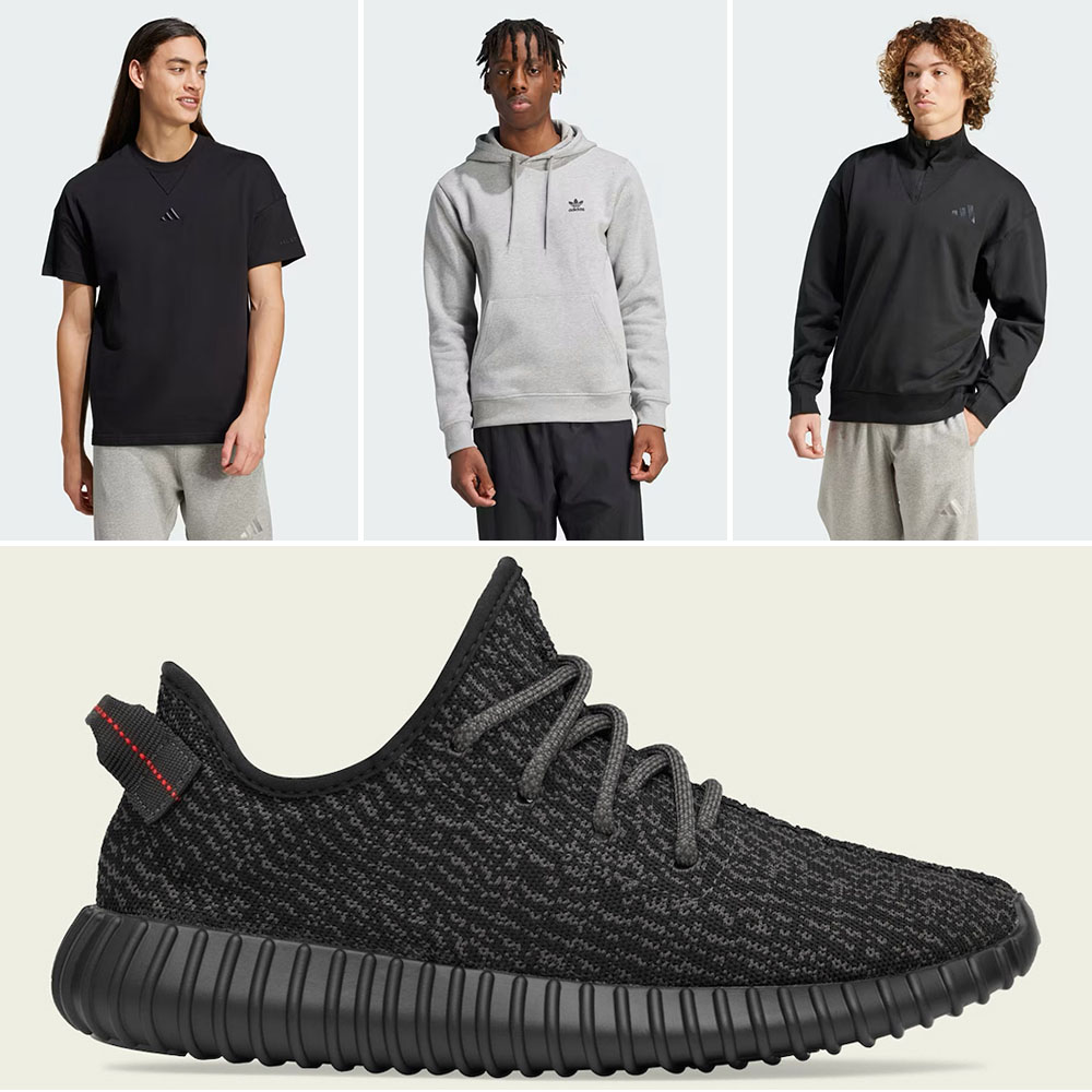 Yeezy Boost 350 Pirate Black 2024 Outfits Shirts Clothing