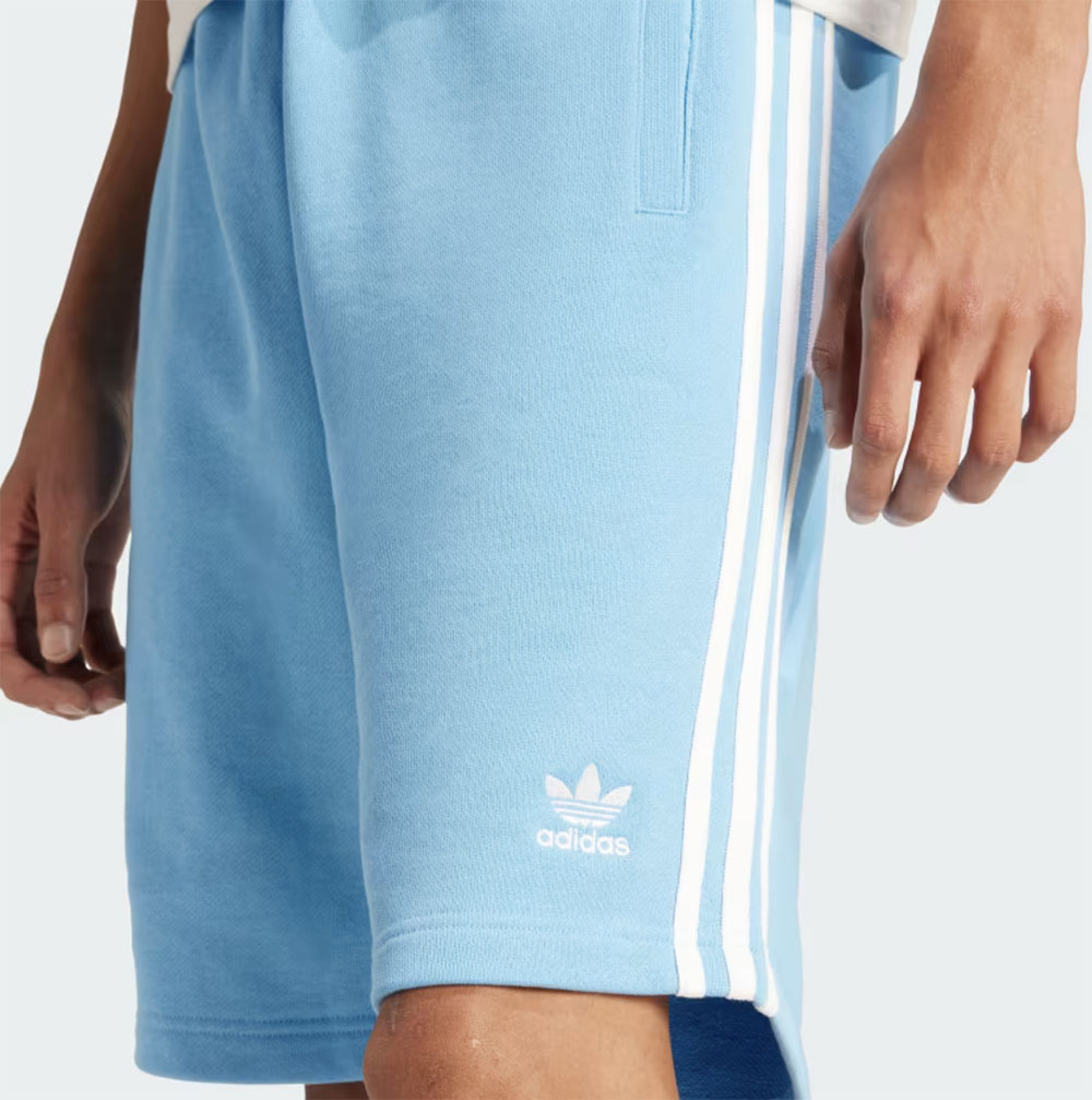 adidas-Semi-Blue-Burst-3-Stripes-Shorts