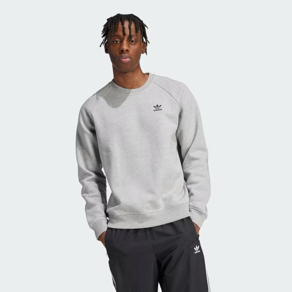 adidas-Trefoil-Essentials-Crew-Sweatshirt-Grey