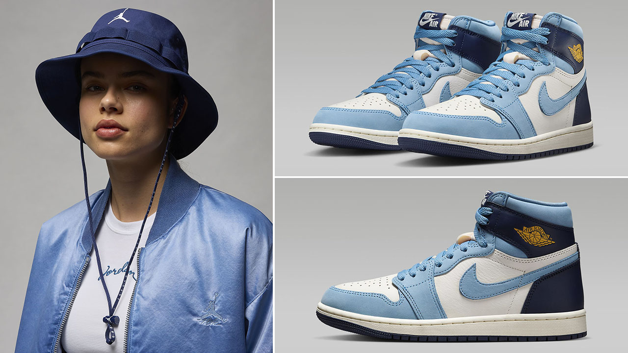 Air Jordan 1 High OG First in Flight Bucket Hat Outfit