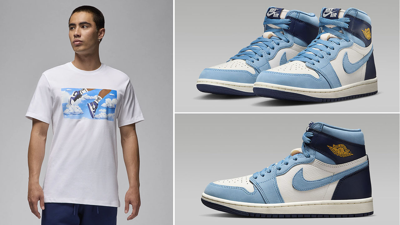 Air Jordan 1 High OG First in Flight Shirt Outfit