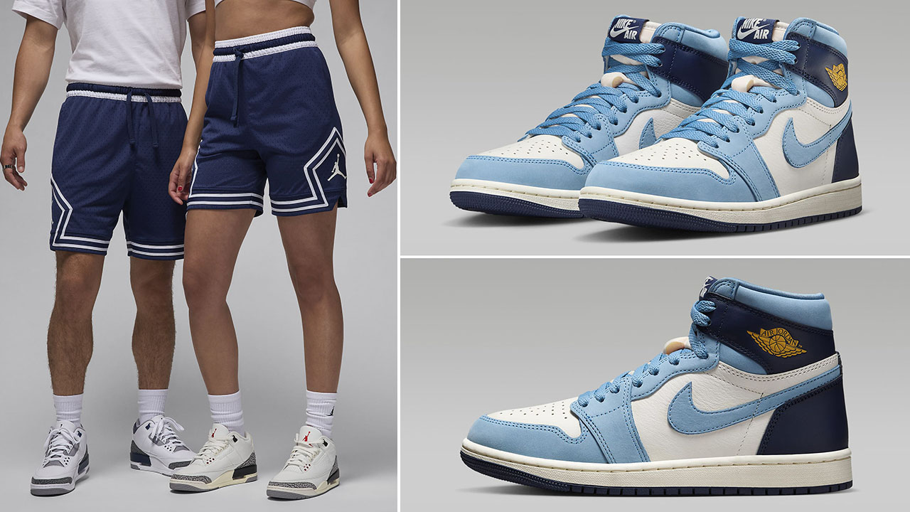 Air Jordan 1 High OG First in Flight Shorts Outfit 1