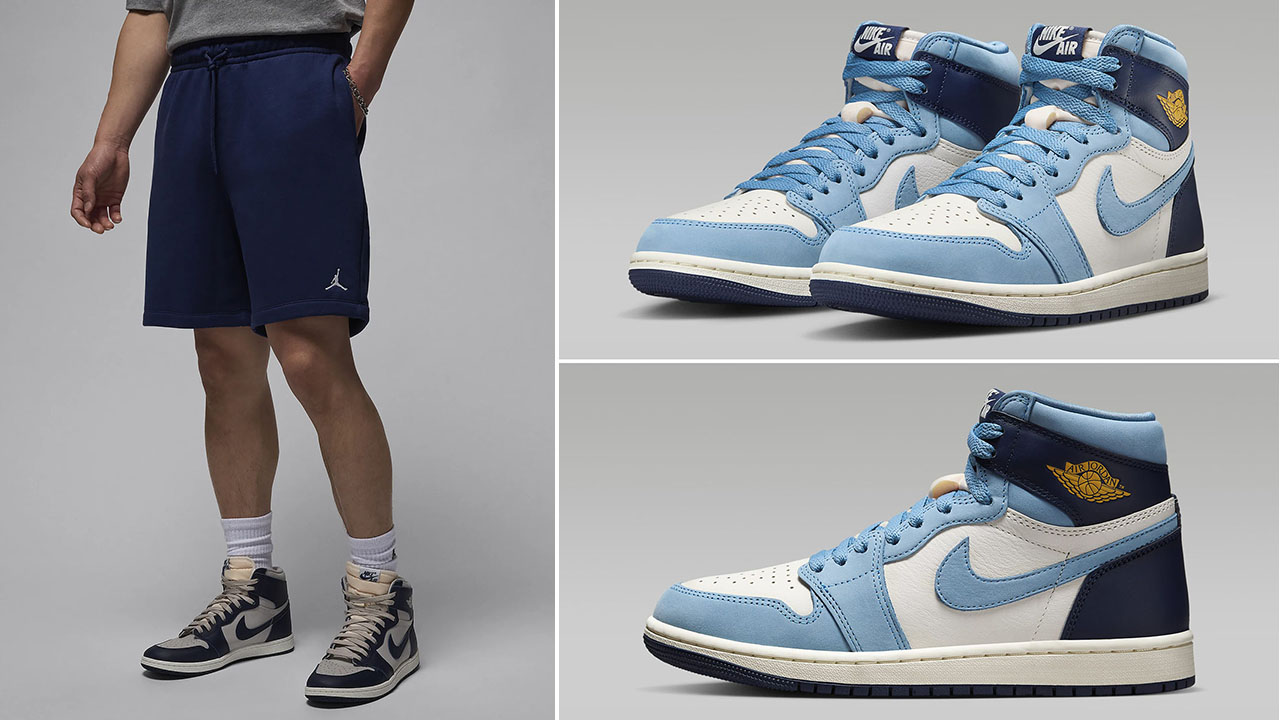 Air Jordan 1 High OG First in Flight Shorts Outfit