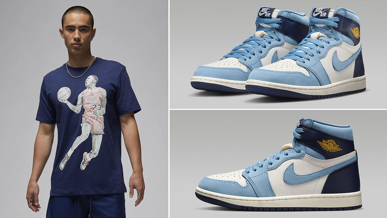 Air Jordan 1 High OG First in Flight T Shirt Outfit