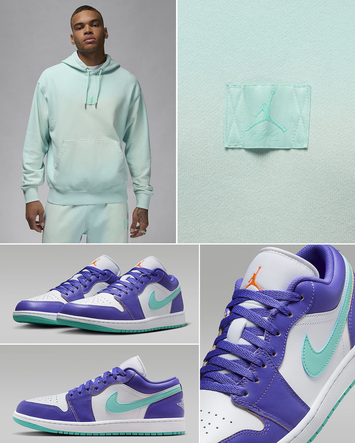 Air Jordan 1 Low Hornets Hoodie Outfit