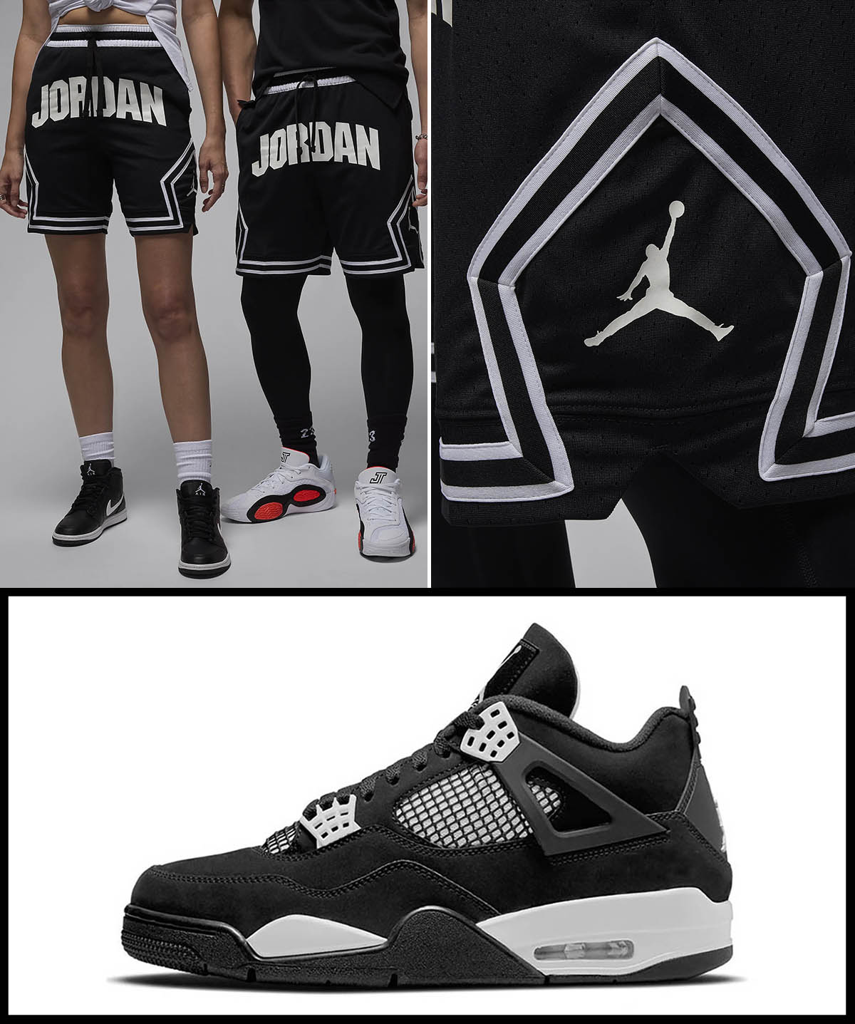 Air Jordan 4 White Thunder Shorts