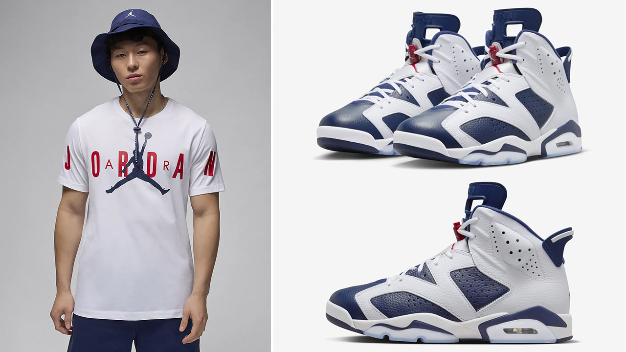 Air Jordan 6 Olympic 2024 Shirt