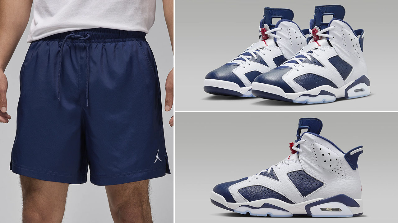 Air Jordan 6 Olympic Matching Shorts Outfit