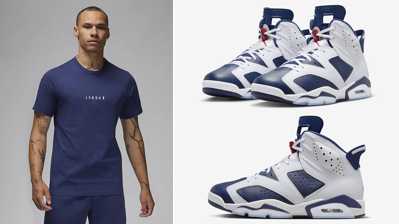 Air Jordan 6 Olympic T Shirt Outfit