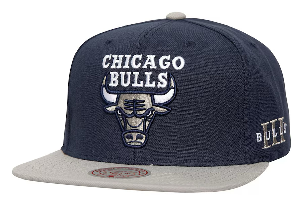 Chicago-Bulls-Mitchell-and-Ness-Sneaker-Hook-Snapback-Hat-Air-Jordan-3-Midnight-Navy-Georgetown-1