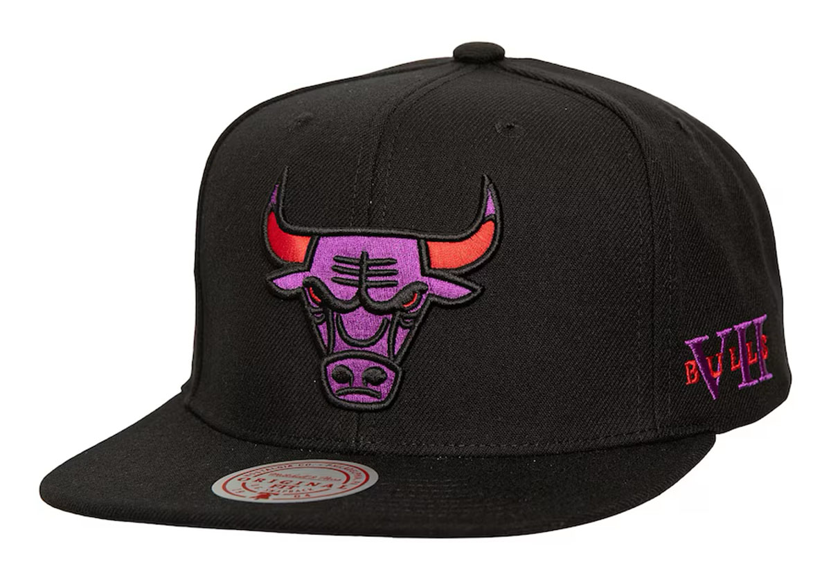 Chicago-Bulls-Mitchell-and-Ness-Sneaker-Hook-Snapback-Hat-Air-Jordan-7-Raptors-1