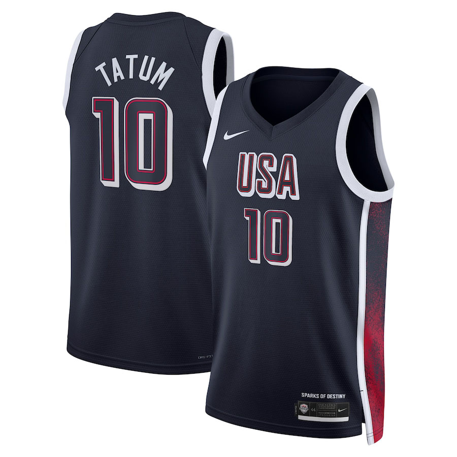 Jayson Tatum Nike USA Basketball 2024 Mens Jersey Navy