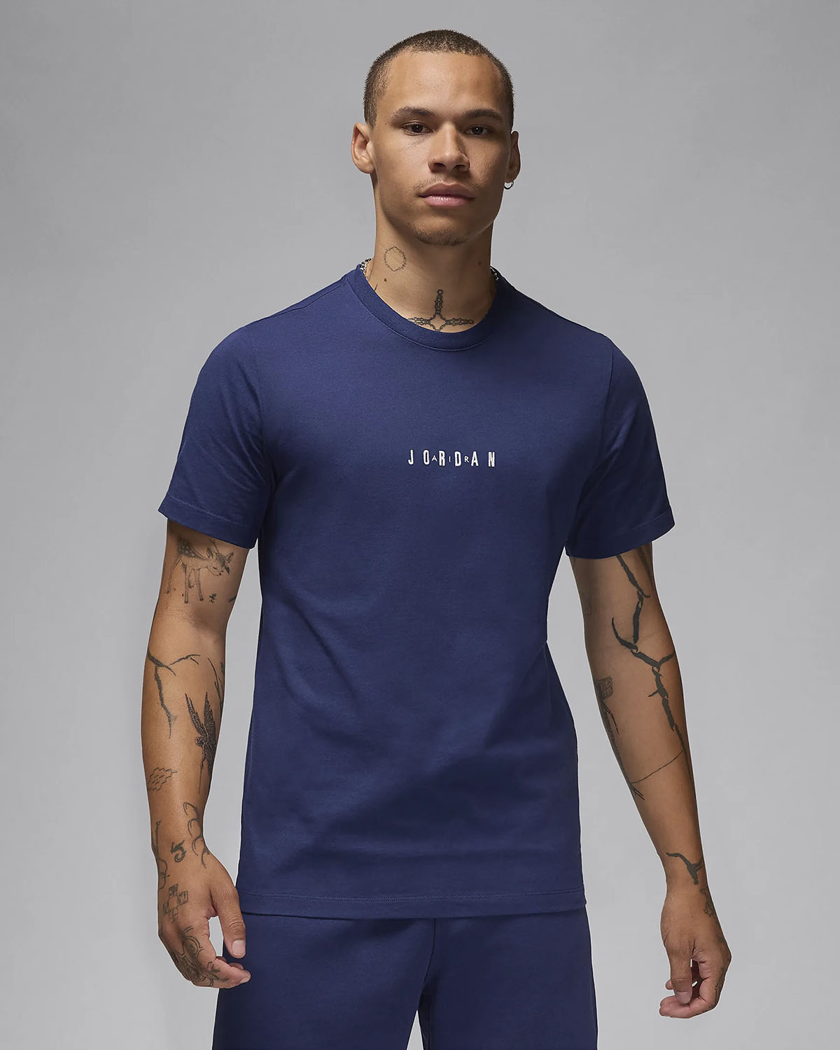 Jordan Air Mens T Shirt Midnight Navy 1