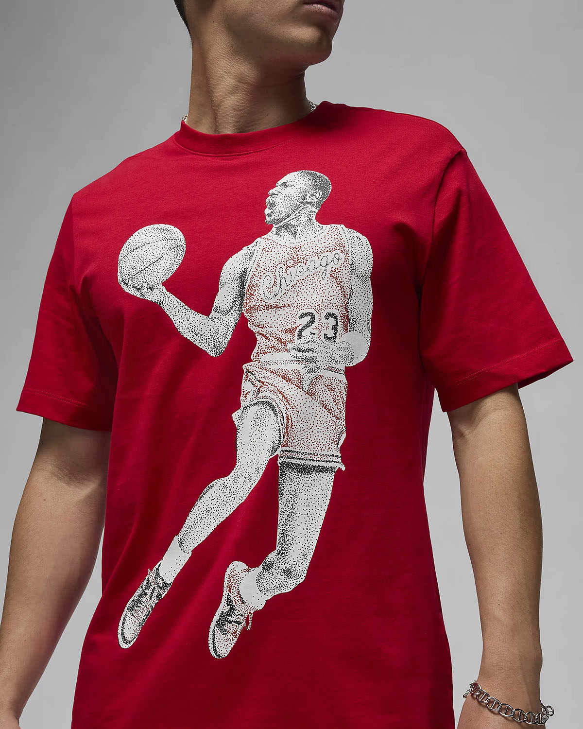 Jordan Brand Dot Graphic T Shirt Gym Red 2