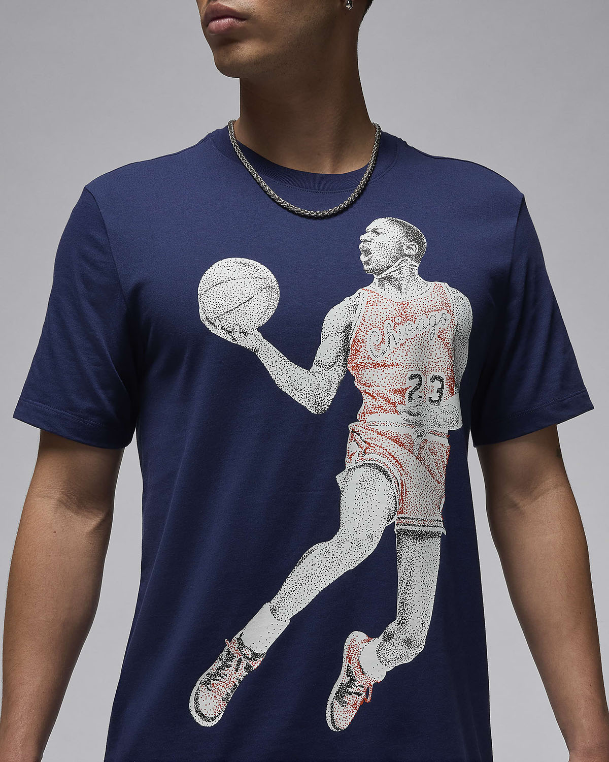 Jordan Brand Dot Graphic T Shirt Midnight Navy 2