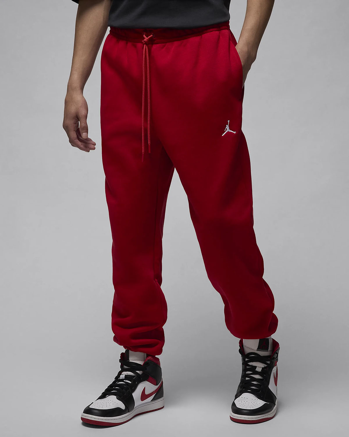 Jordan Brooklyn Fleece Pants Gym Red 1