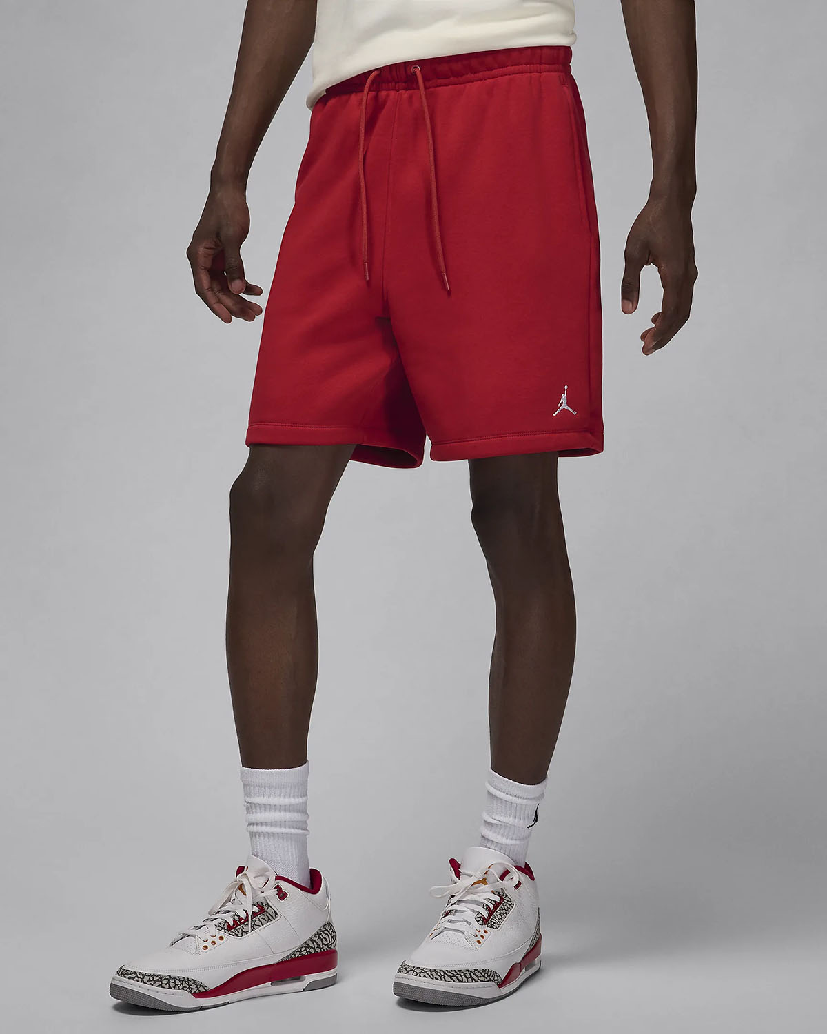 Jordan Brooklyn Fleece Shorts Gym Red 1