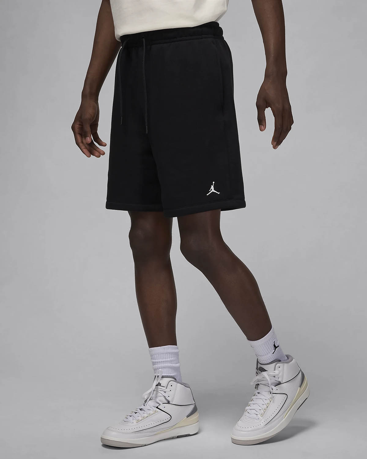 Jordan Brooklyn Fleece Shorts Mens Black 1