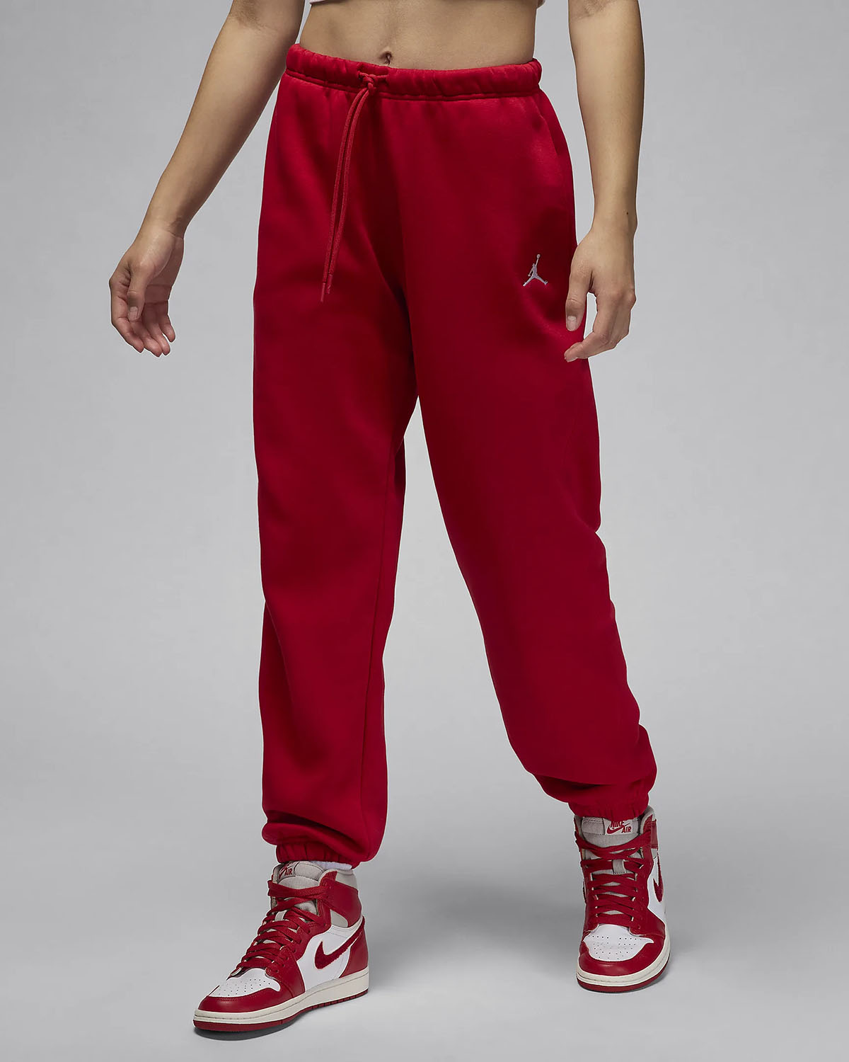 Jordan Brooklyn Fleece Womens Pants Gym Red 1
