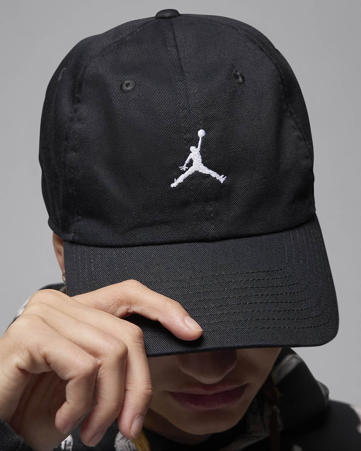 Jordan Club Cap Unstructured Curved Bill Hat Black 1