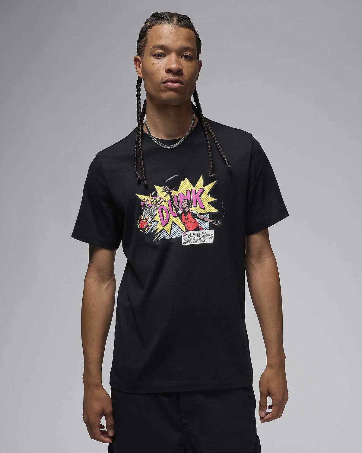 Jordan Dunk Comic T Shirt Black 1