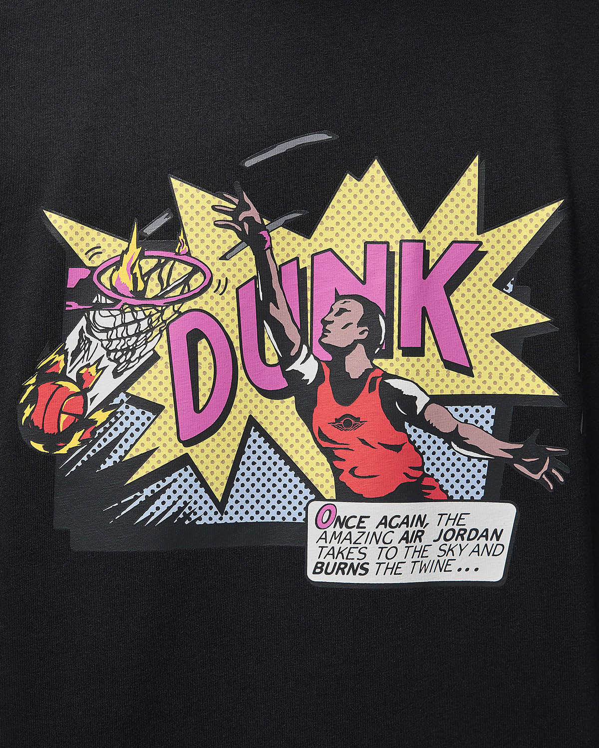 Jordan Dunk Comic T Shirt Black 3