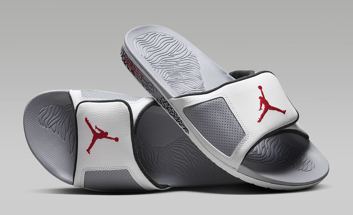 Jordan Hydro 3 Slides White Cement 1