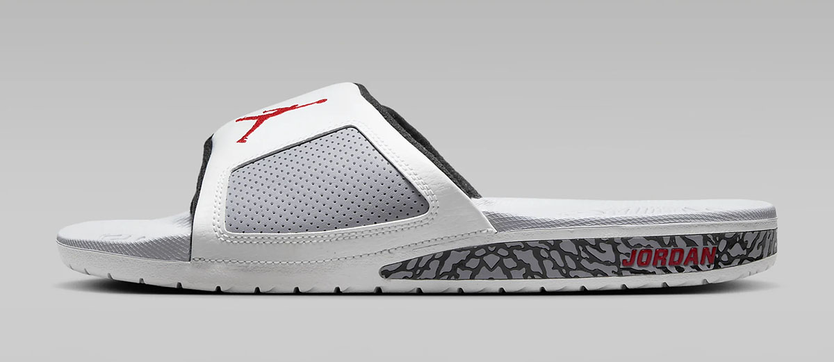 Jordan Hydro 3 Slides White Cement 2