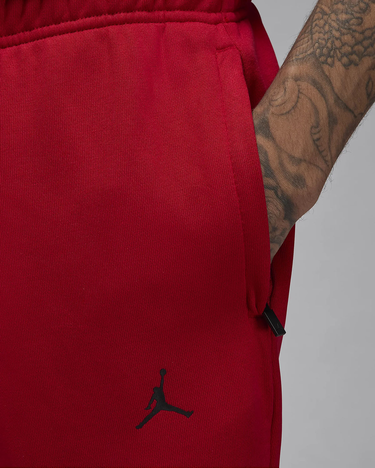 Jordan Sport Crossover Dri Fit Fleece Pants Gym Red 2
