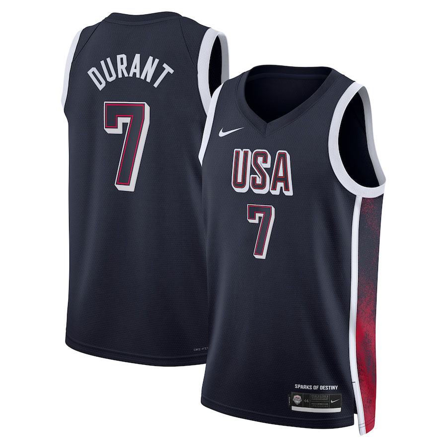Kevin Durant Nike USA Basketball 2024 Mens Jersey Navy
