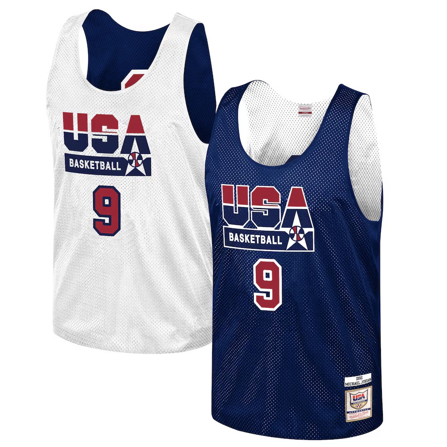 Michael Jordan USA Basketball Dream Team 1992 Reversible Practice Jersey