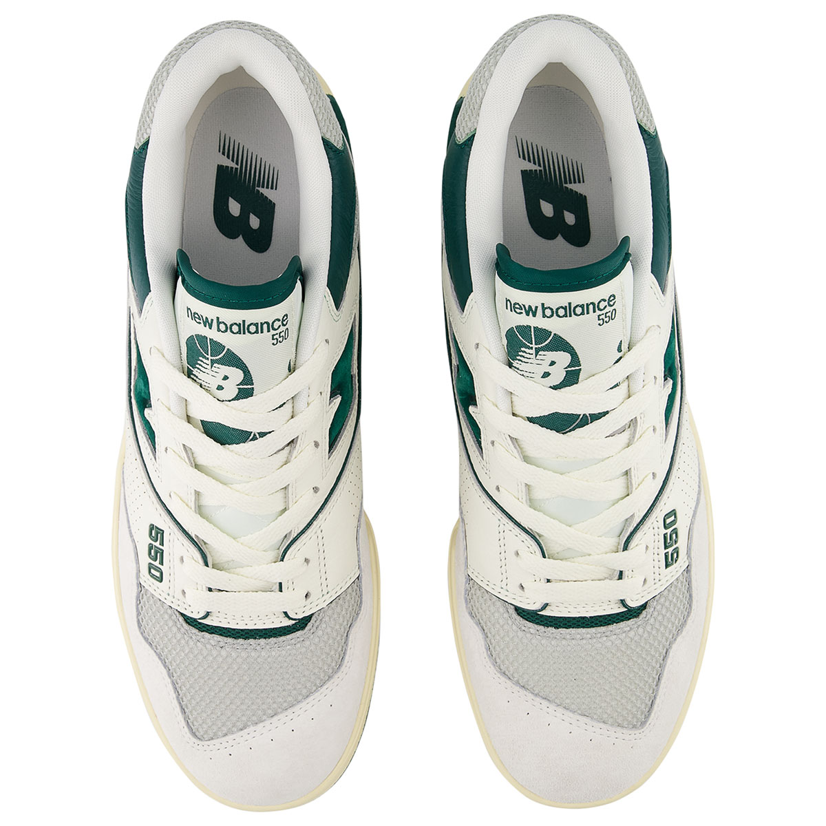 New Balance 500 Mens Shoes White Green 3