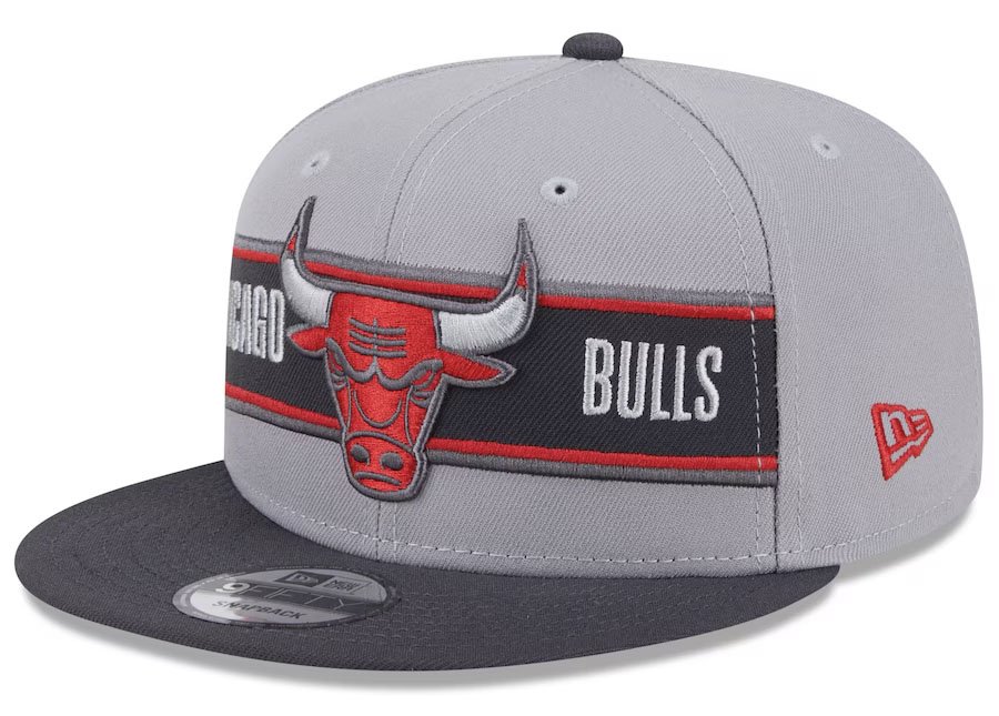 New Era Chicago Bulls 2024 NBA Draft Snapback Hat Grey