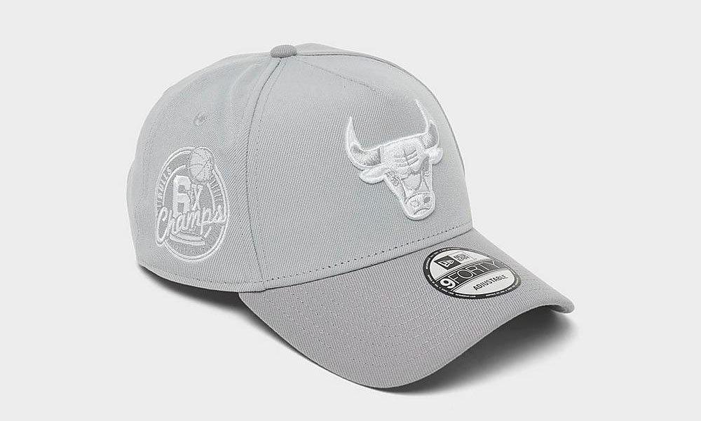 New Era Chicago Bulls 9Forty Snapback Hat Grey 2