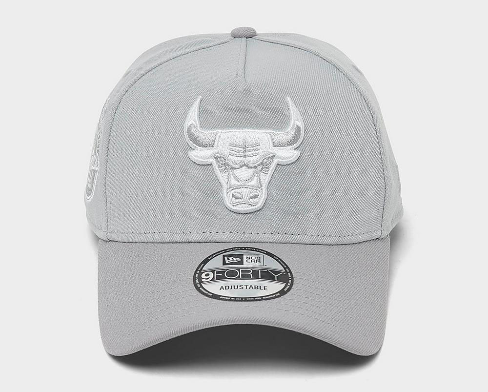 New Era Chicago Bulls 9Forty Snapback Hat Grey 3