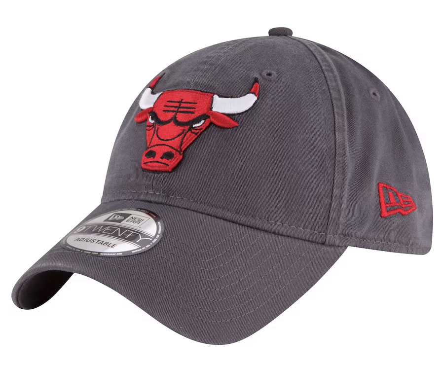 New Era Chicago Bulls Team 2 Strapback Hat Grey