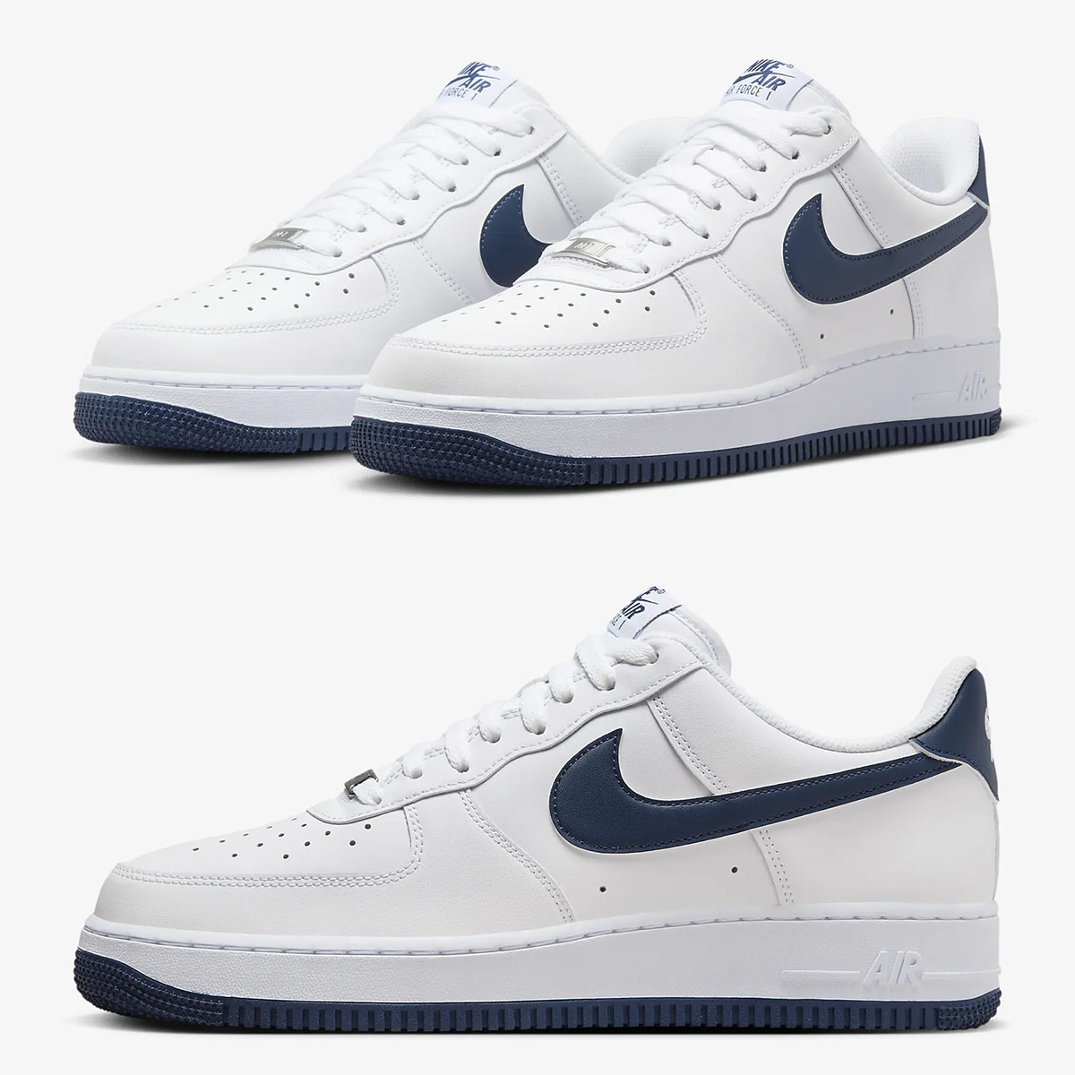 Nike Air Force 1 Low White Midnight Navy Shoes