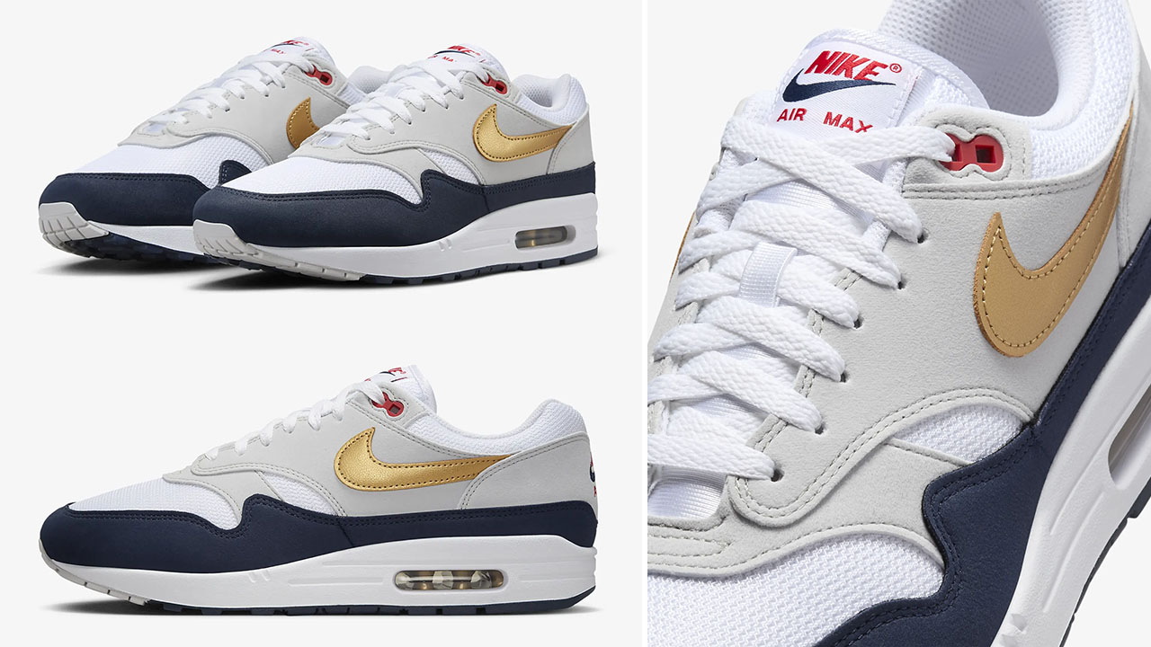 Nike Air Max 1 Olympic 2024 USA Sneakers