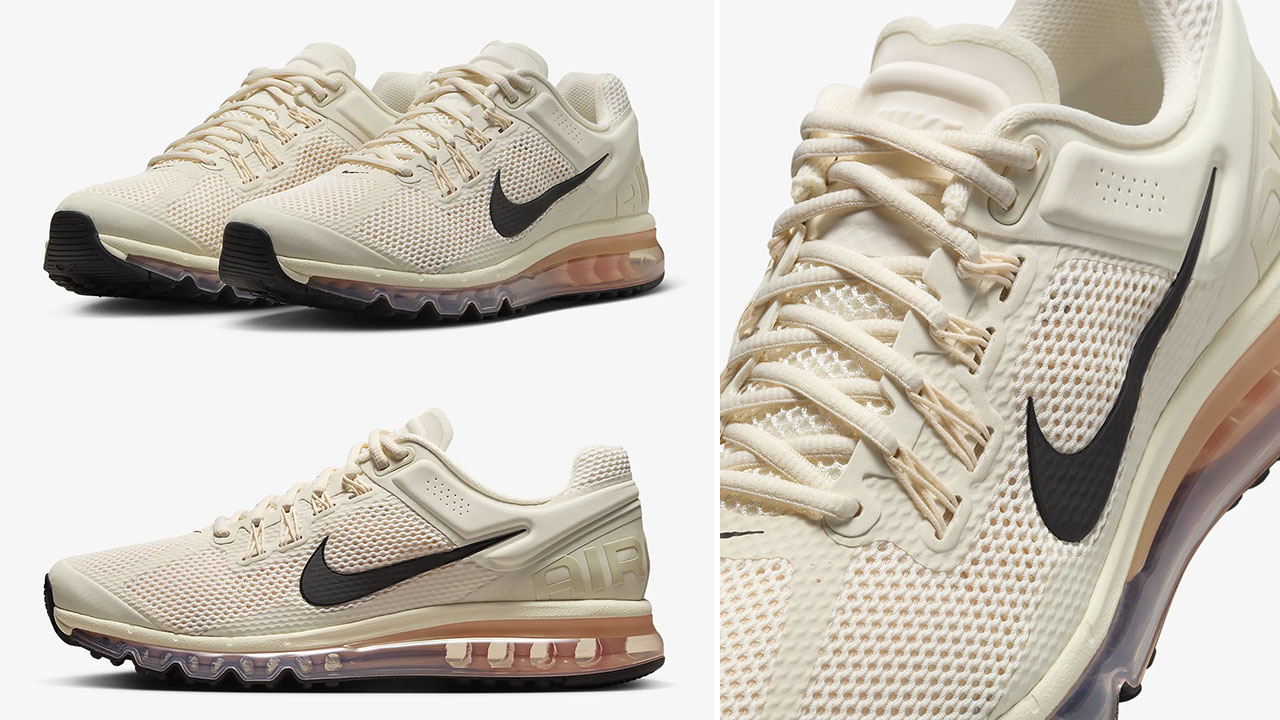 Nike Air Max 2013 Pale Ivory Guava Ice Crimson Tint Sneakers