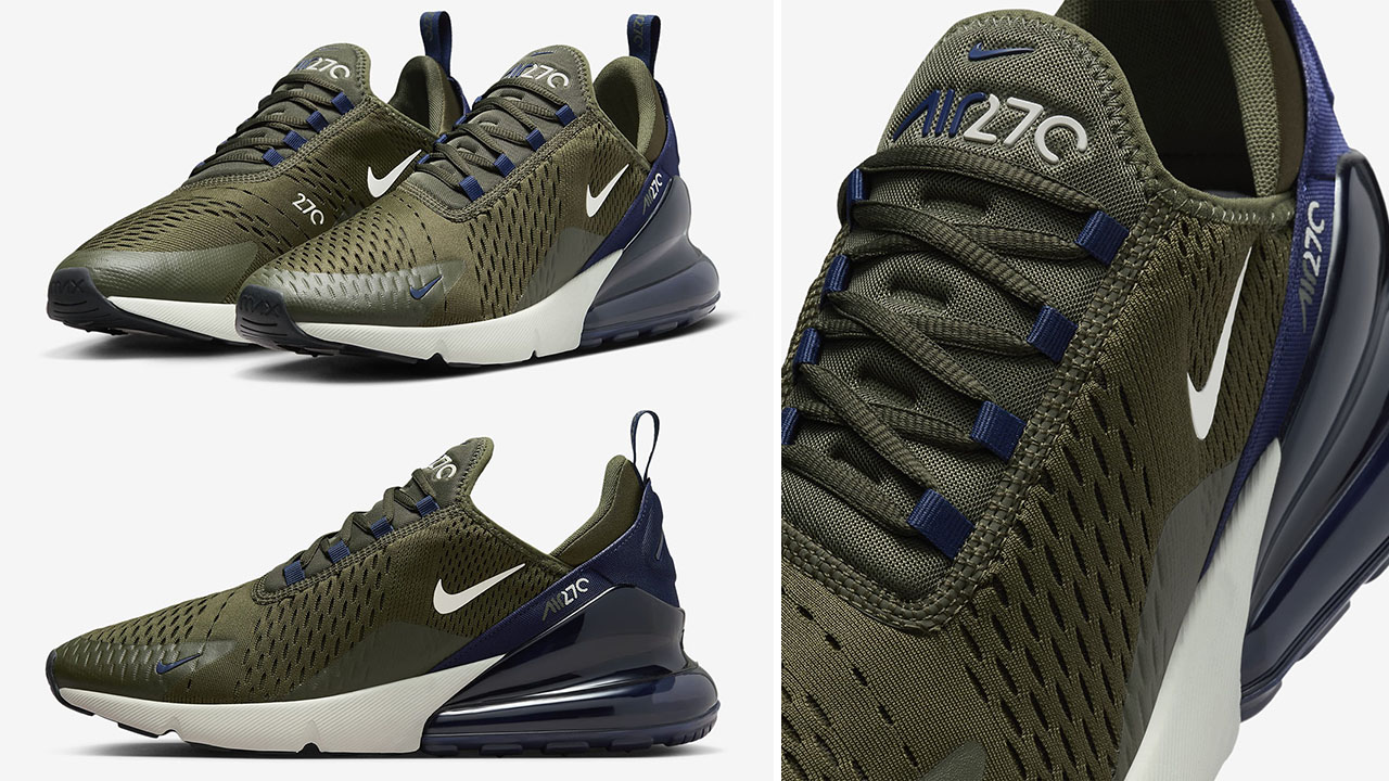 Nike Air Max 270 Cargo Khaki Obsidian Light Bone Sneakers