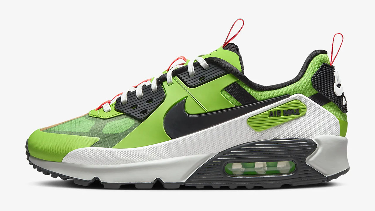 Nike Air Max 90 Drift Action Green Bright Crimson Black