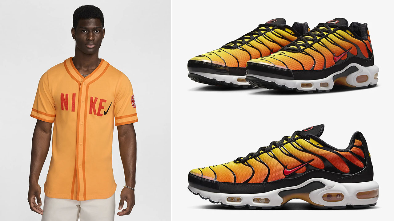 Nike Air Max Plus Sunset Shirt Outfit