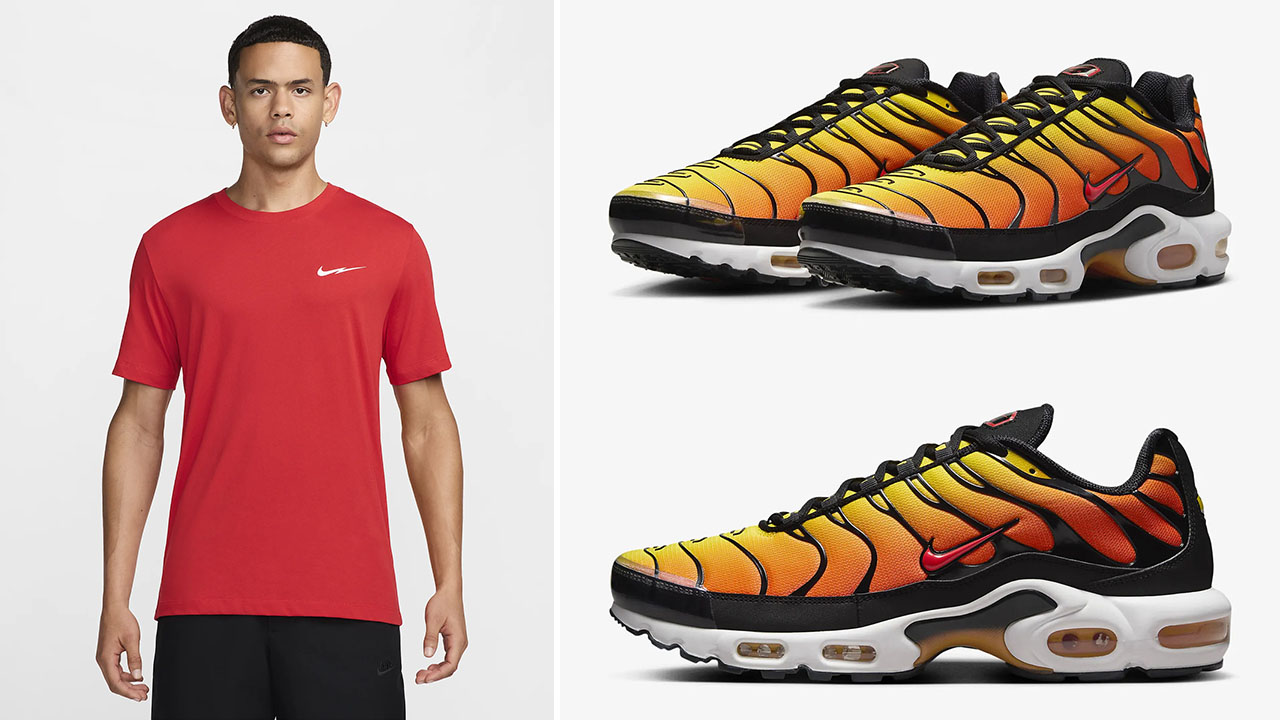 Nike Air Max Plus Sunset T Shirt Match