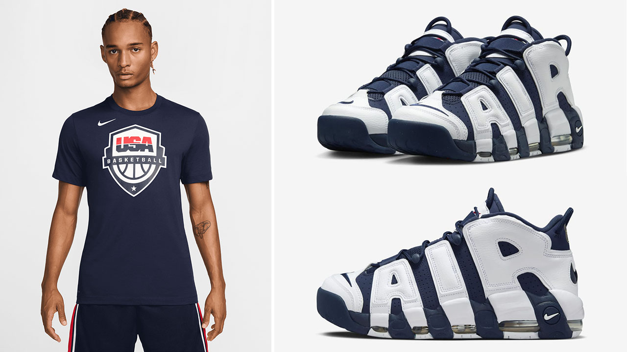 Nike Air More Uptempo 96 Olympic 2024 Shirt Outfit